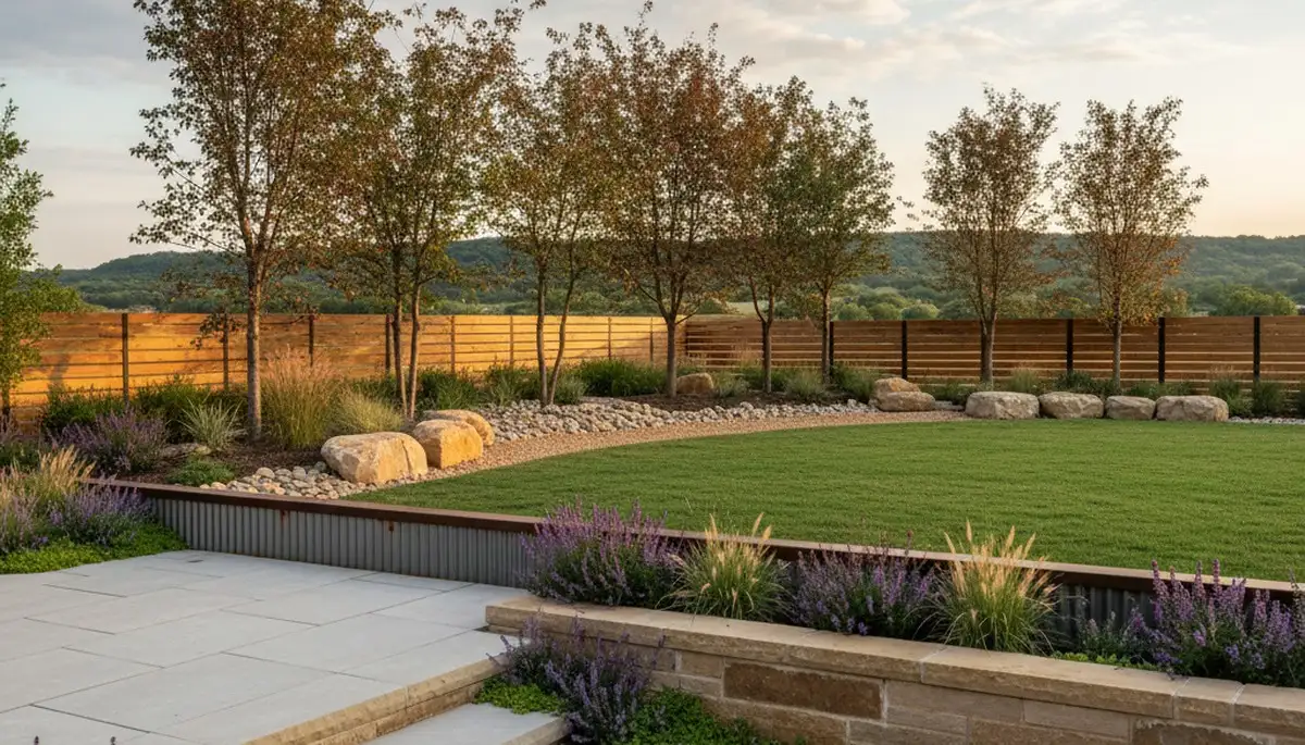 Landscaping team providing lawn care in Oklahoma City, OK