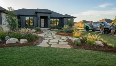 Landscaping service in Oklahoma City, OK for professional lawn care and yard maintenance