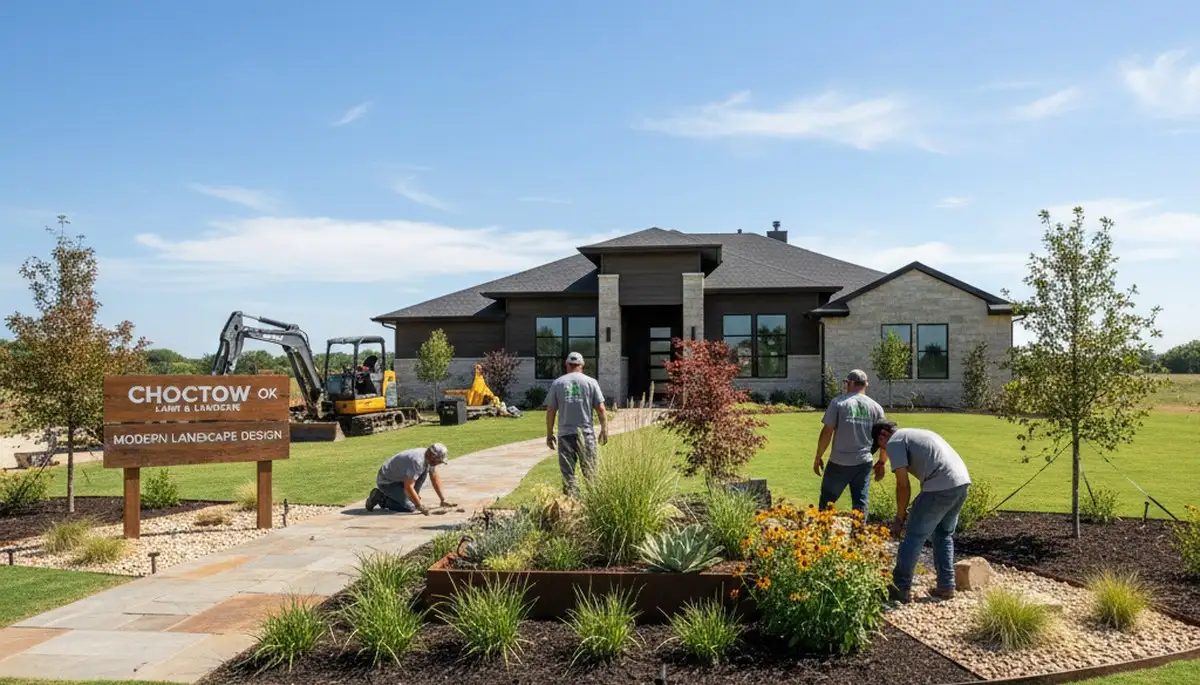 Professional landscaping service in Oklahoma City, OK for lawn care and yard maintenance