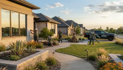 Professional landscaping service in Oklahoma City, OK for lawn care and yard maintenance