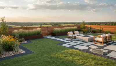 Landscaping crew providing lawn care services in Oklahoma City, OK