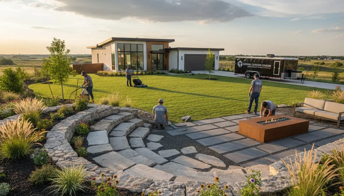 Landscaping services in Oklahoma City, OK for lawn care and yard maintenance