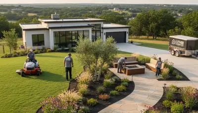Landscape service in Oklahoma City, OK for professional lawn care and yard maintenance