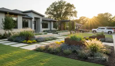 Landscaping crew provides lawn care services in Oklahoma City, OK