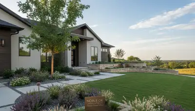 Landscaping team providing lawn care services in Oklahoma City, OK