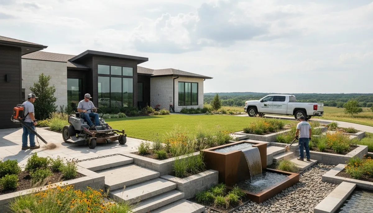 Landscaping service in Oklahoma City, OK for professional lawn care and yard maintenance