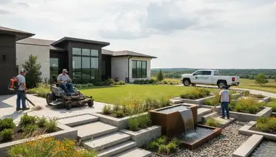 Landscaping service in Oklahoma City, OK for professional lawn care and yard maintenance