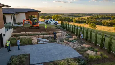 Landscape maintenance service in Oklahoma City, OK for a professional lawn care business
