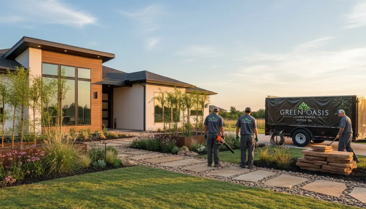 Landscaping service in Oklahoma City, OK for professional lawn care and yard maintenance